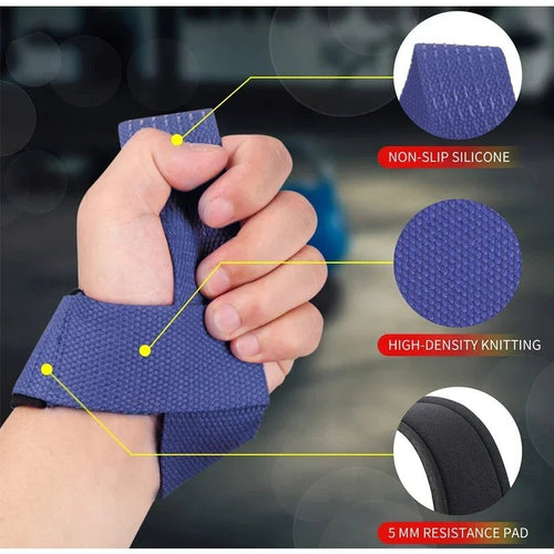 2Pcs Weightlifting Grip Enhancing Wrist Straps - Perna's place