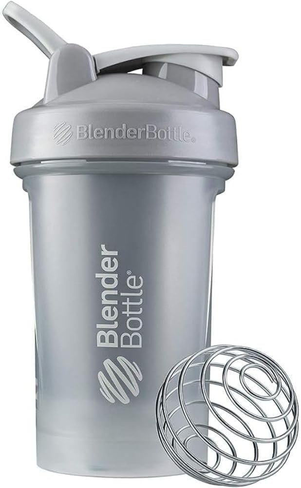 BlenderBottle Classic V2 Shaker Bottle Perfect for Protein Shakes and Pre Workout, 28-Ounce, Clear/Black