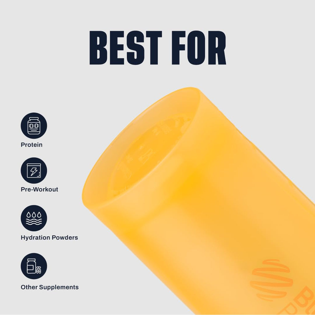 BlenderBottle Classic V2 Shaker Bottle Perfect for Protein Shakes and Pre Workout, 28-Ounce, Clear/Black