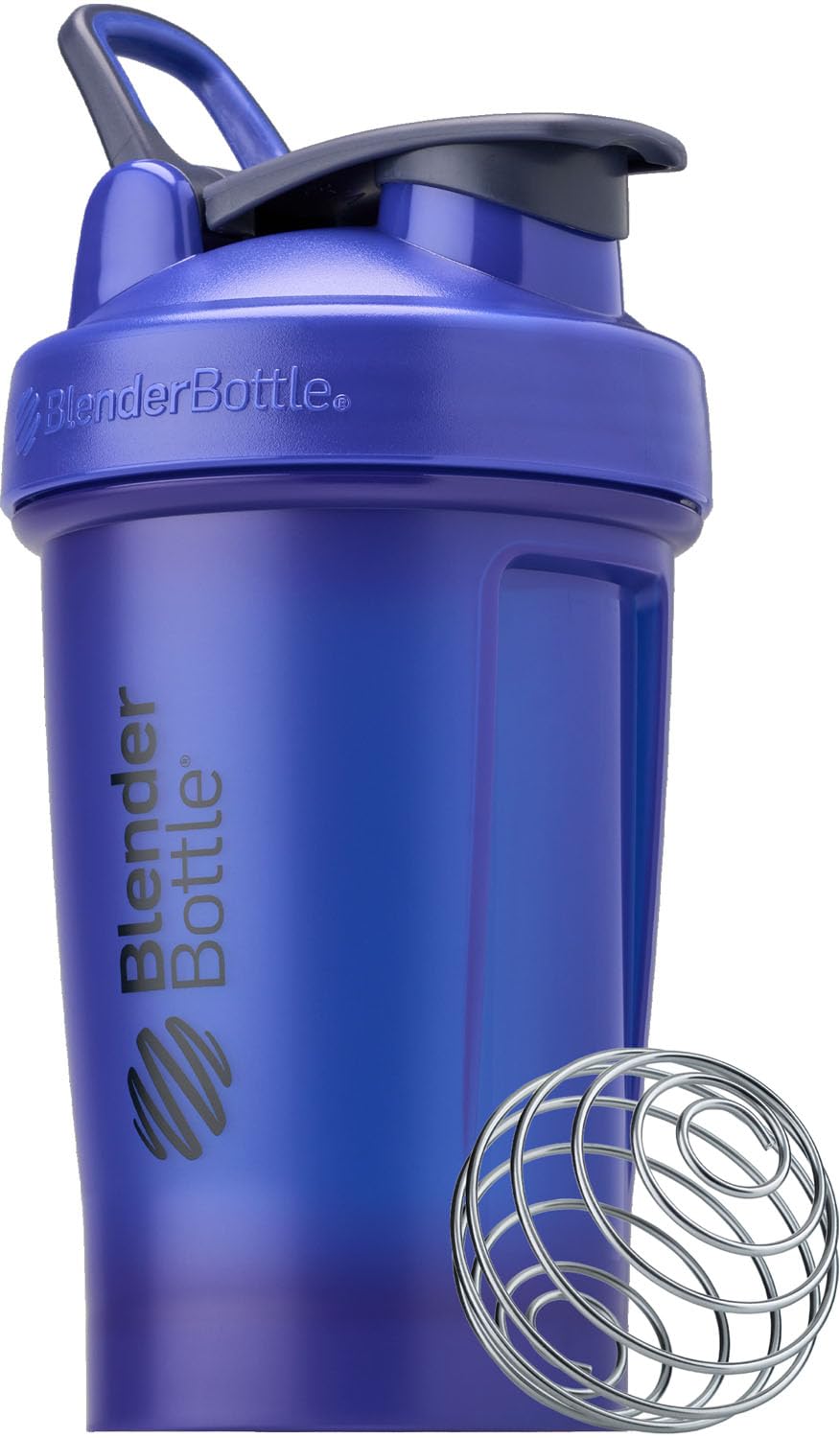 BlenderBottle Classic V2 Shaker Bottle Perfect for Protein Shakes and Pre Workout, 28-Ounce, Clear/Black