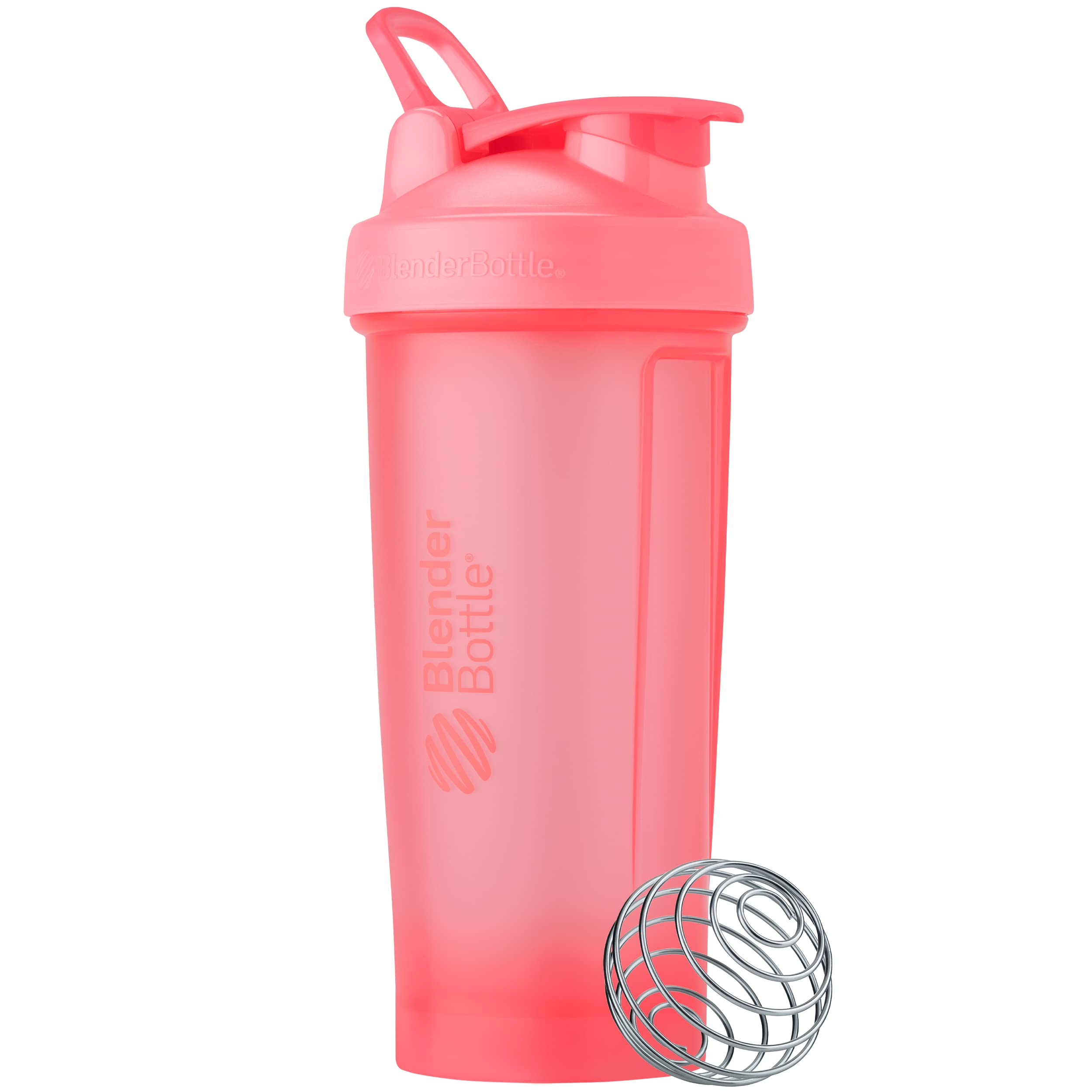 BlenderBottle Classic V2 Shaker Bottle Perfect for Protein Shakes and Pre Workout, 28-Ounce, Clear/Black