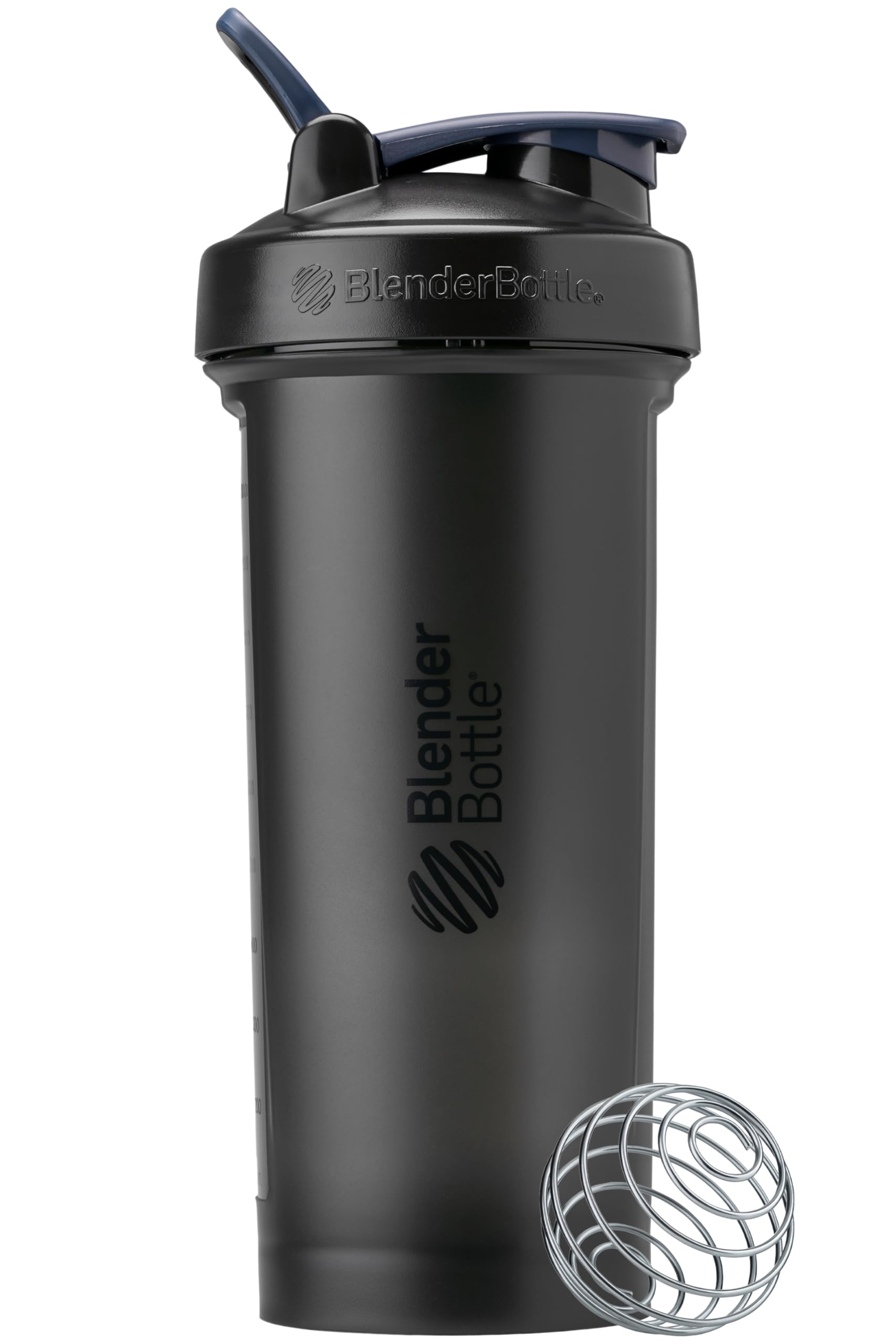 BlenderBottle Classic V2 Shaker Bottle Perfect for Protein Shakes and Pre Workout, 28-Ounce, Clear/Black