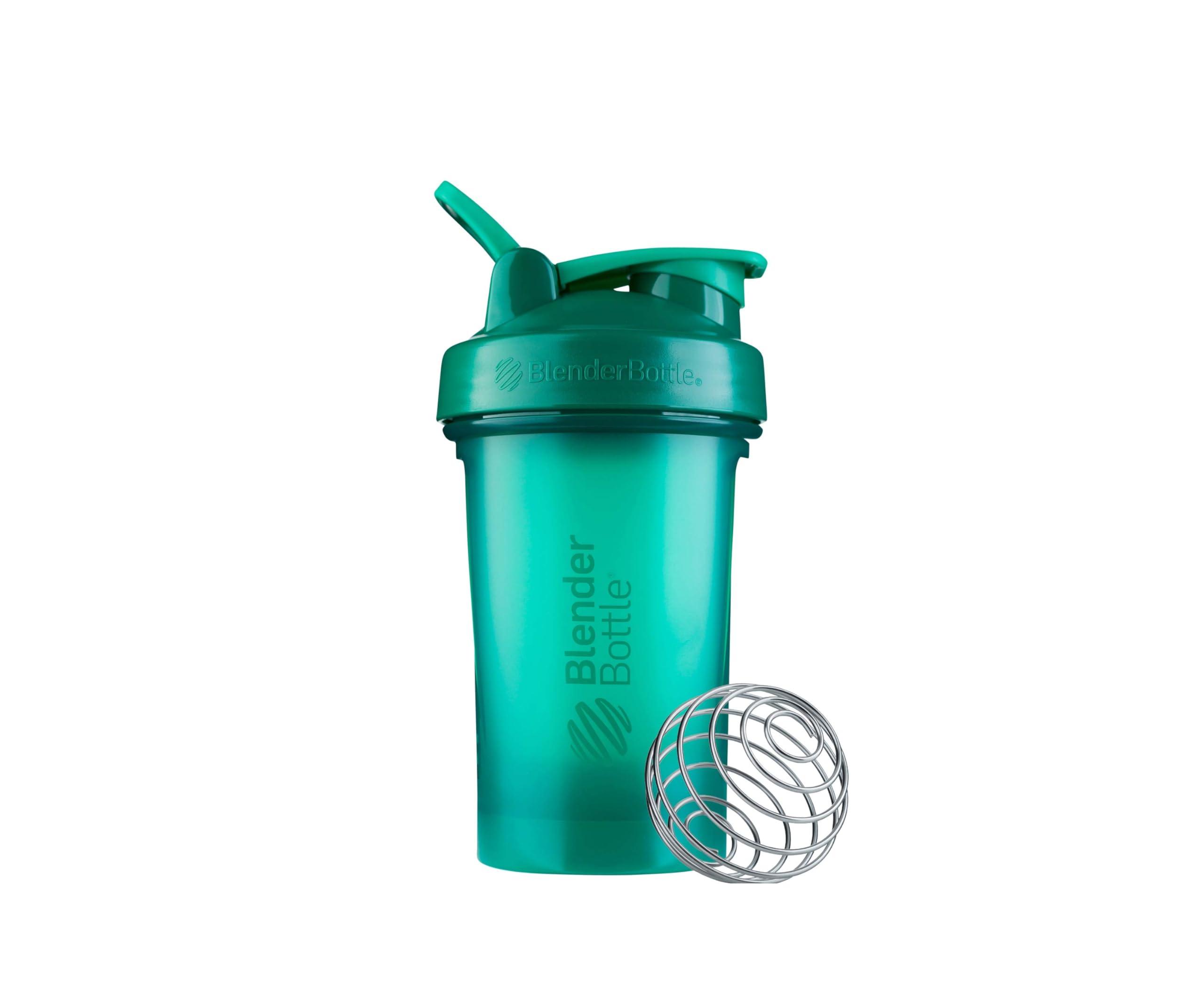 BlenderBottle Classic V2 Shaker Bottle Perfect for Protein Shakes and Pre Workout, 28-Ounce, Clear/Black