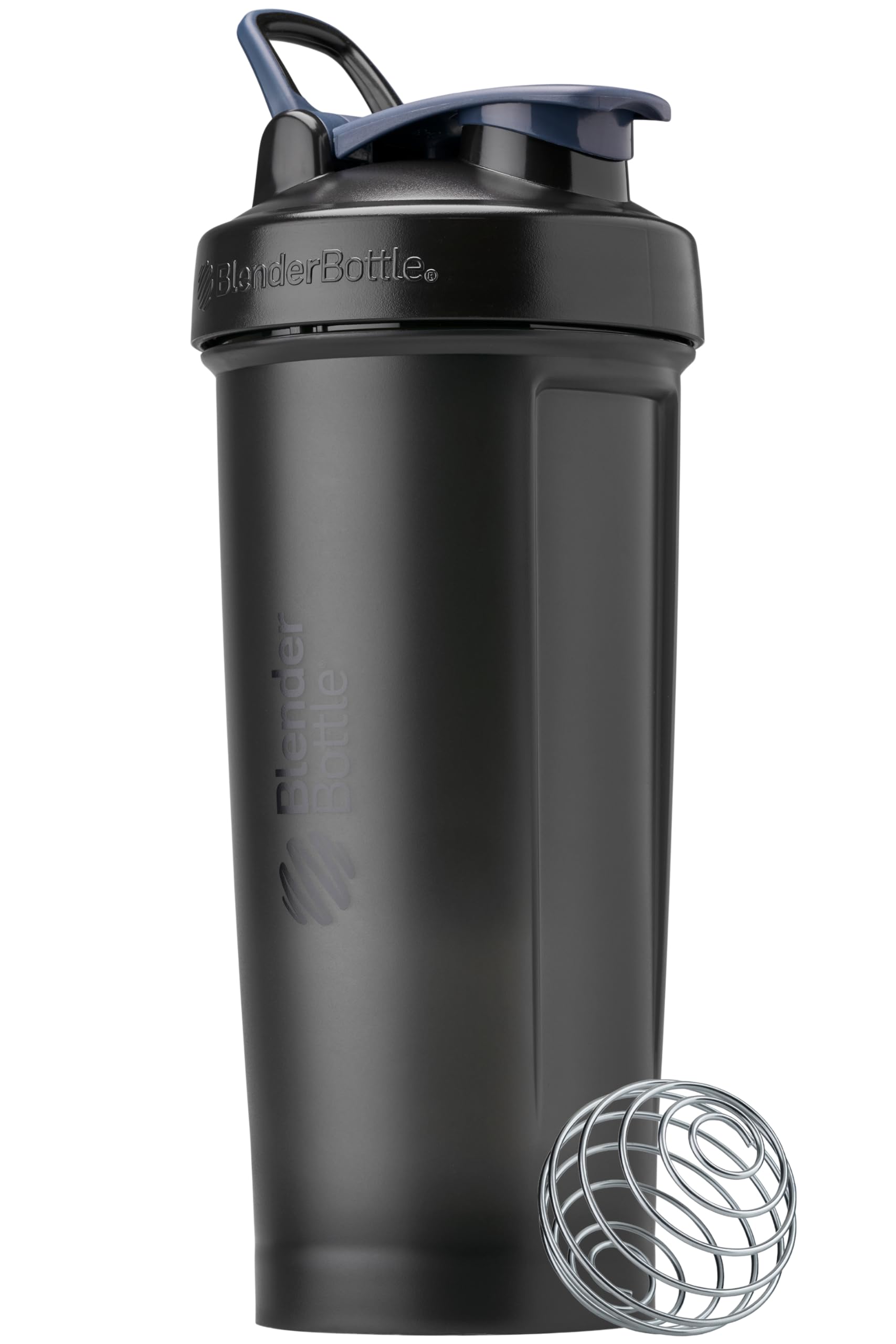 BlenderBottle Classic V2 Shaker Bottle Perfect for Protein Shakes and Pre Workout, 28-Ounce, Clear/Black