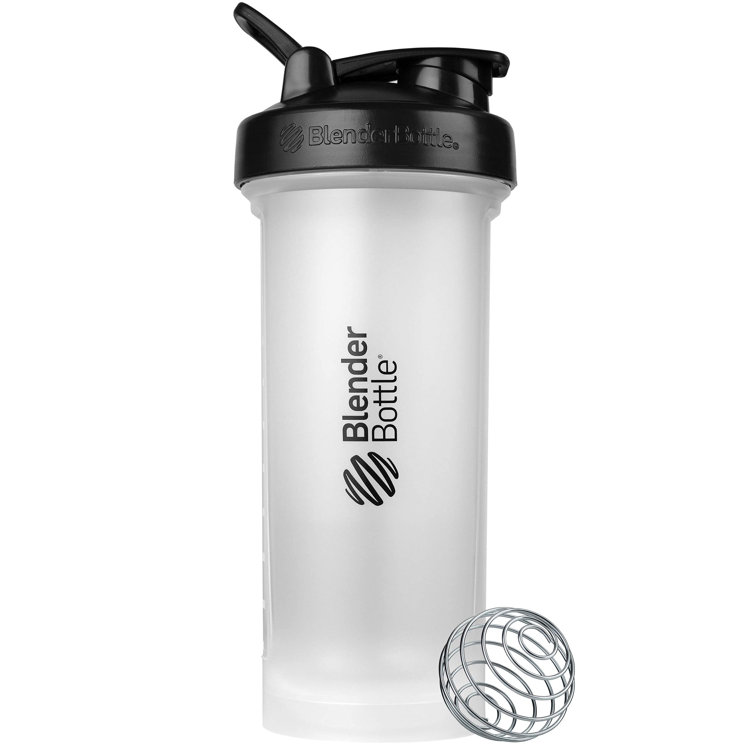 BlenderBottle Classic V2 Shaker Bottle Perfect for Protein Shakes and Pre Workout, 28-Ounce, Clear/Black