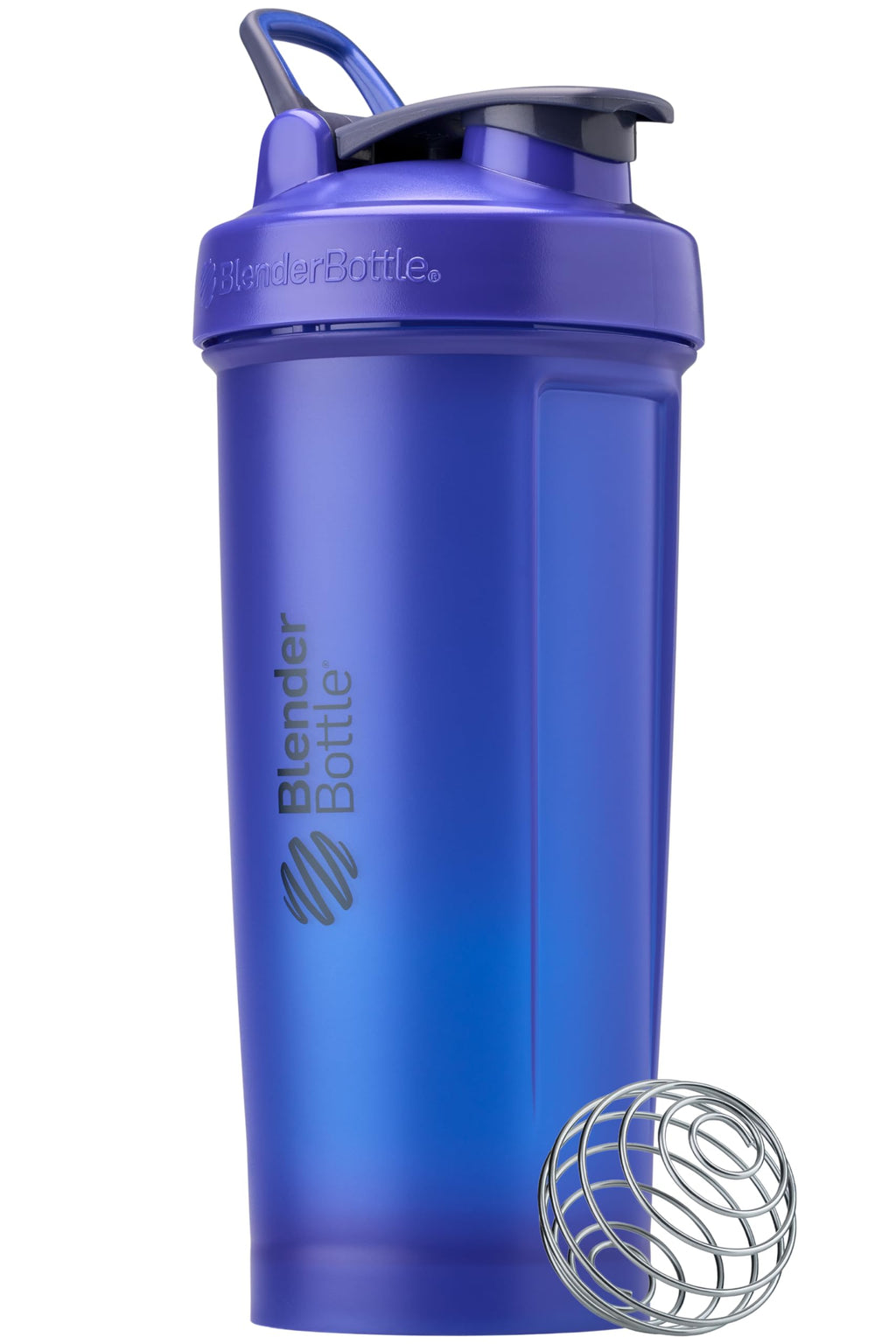 BlenderBottle Classic V2 Shaker Bottle Perfect for Protein Shakes and Pre Workout, 28-Ounce, Clear/Black
