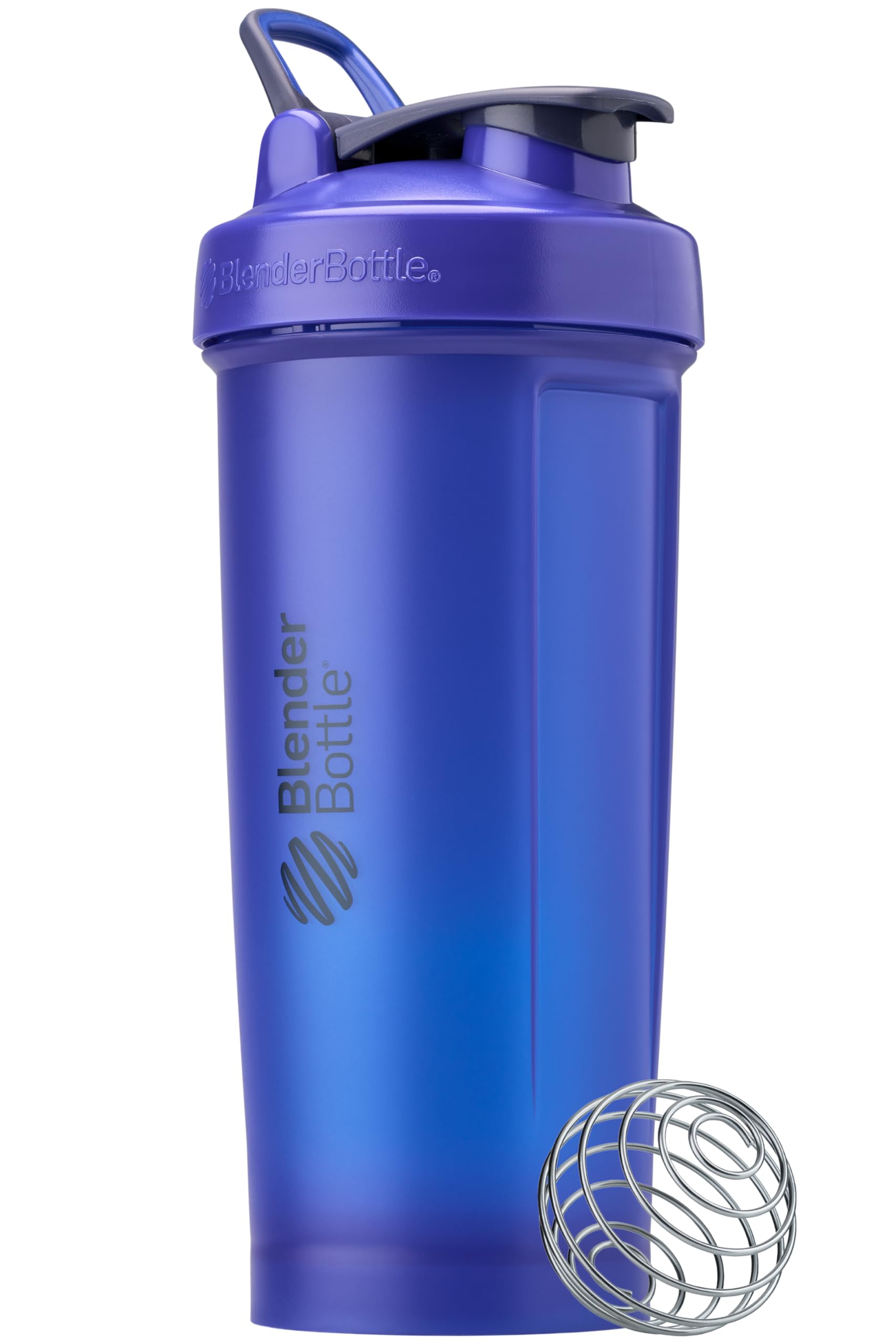 BlenderBottle Classic V2 Shaker Bottle Perfect for Protein Shakes and Pre Workout, 28-Ounce, Clear/Black