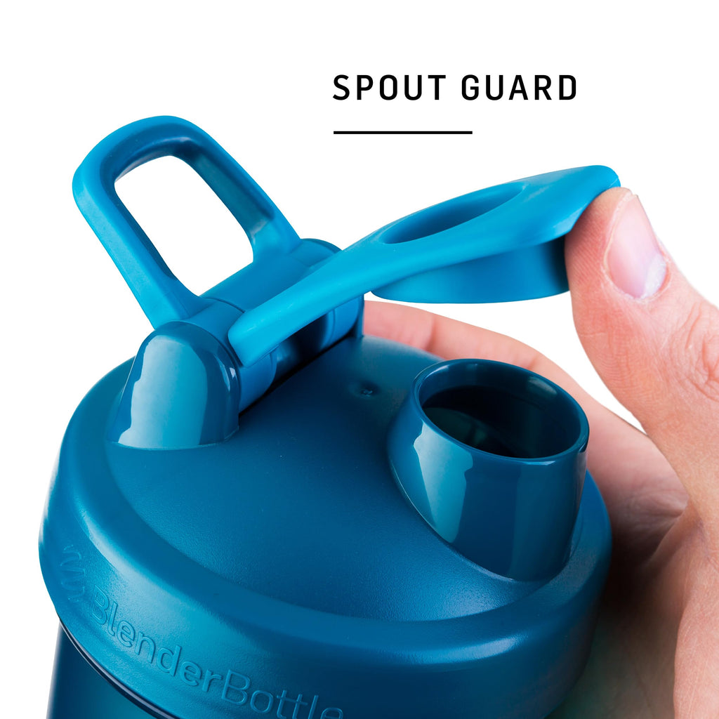 BlenderBottle Classic V2 Shaker Bottle Perfect for Protein Shakes and Pre Workout, 28-Ounce, Clear/Black