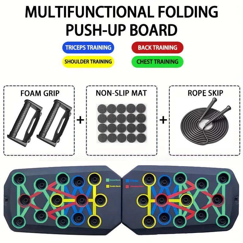 Push - up Board portable - At home Workout Set. - Perna's place