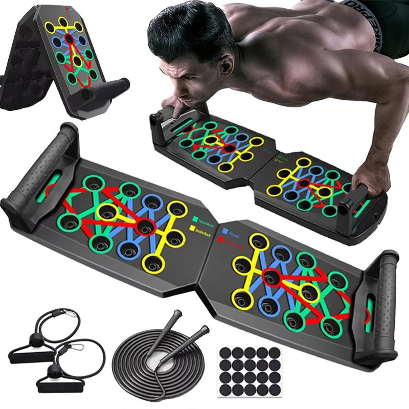 Push - up Board portable - At home Workout Set. - Perna's place