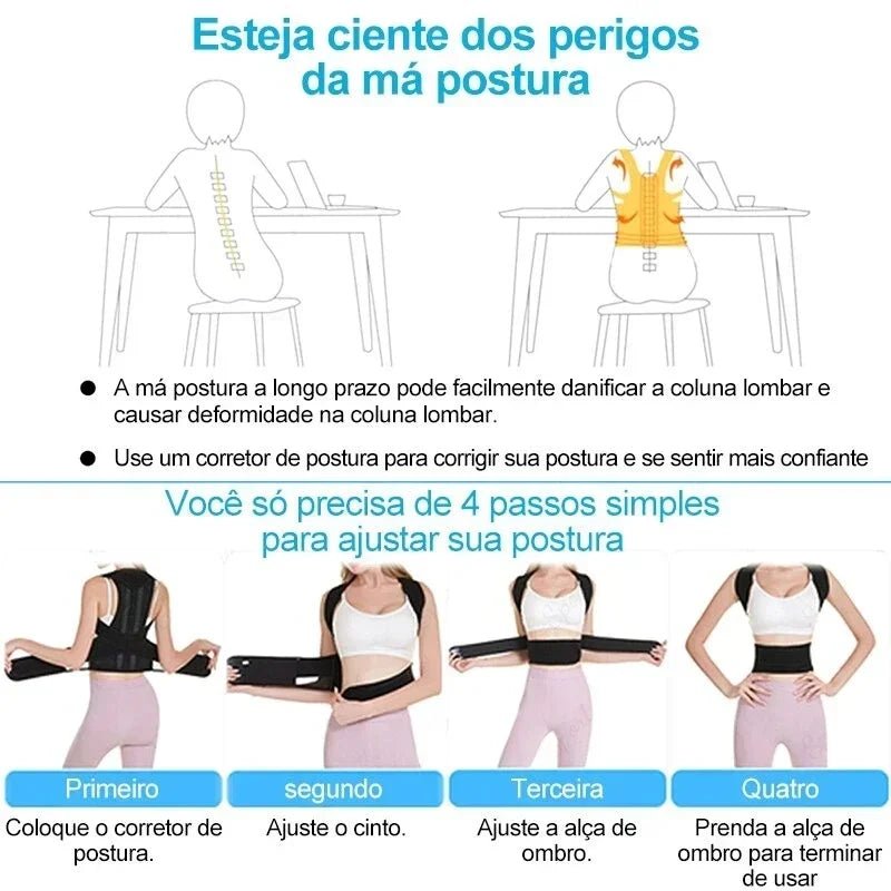 Reinforced Belt Lumbar Column Posture straightener. - Perna's place
