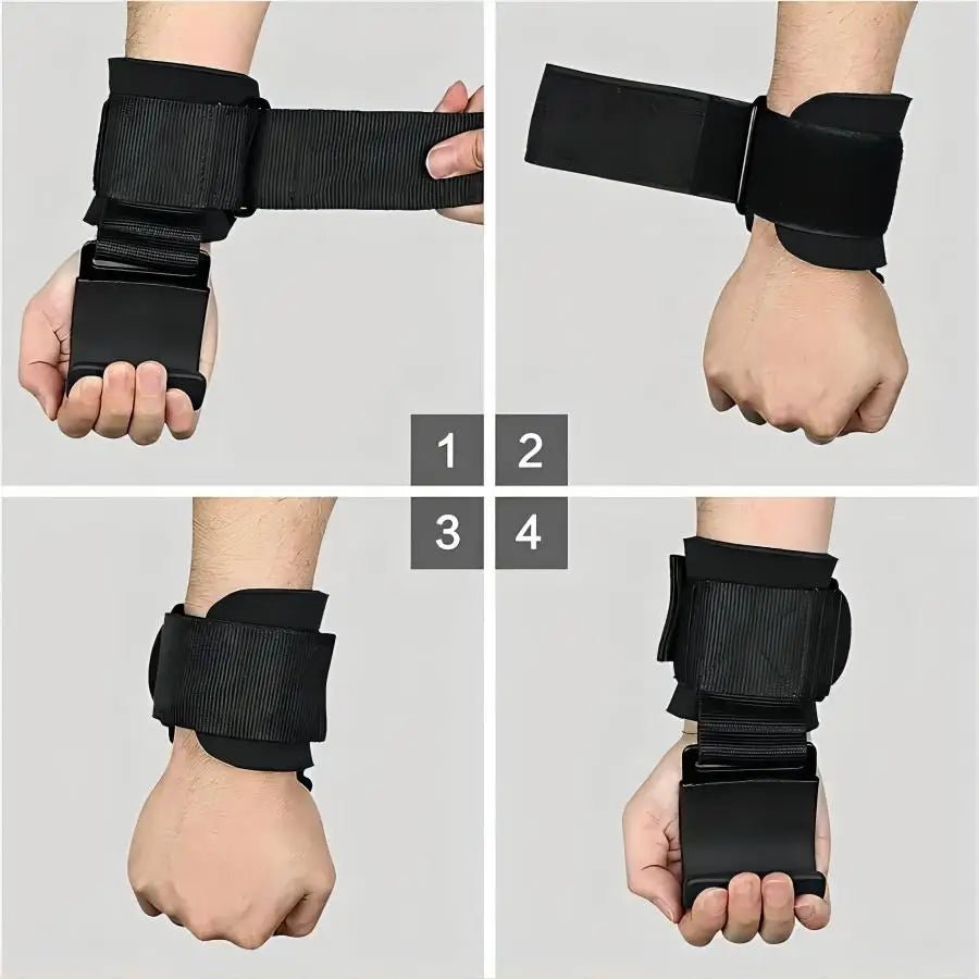 Weightlifting - Hooks With Extra Grip - Perna's place
